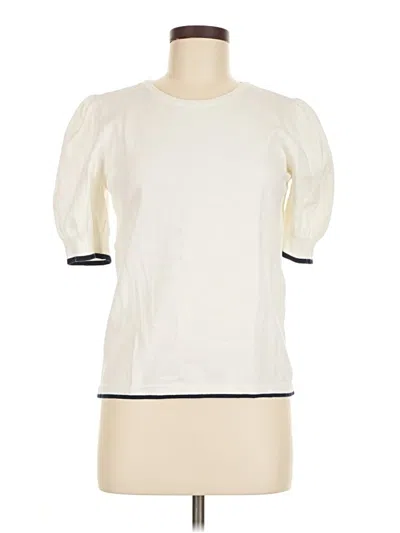 Pre-owned Cece Cardigan Sweater In White