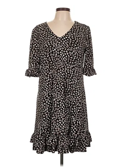 Pre-owned Cece Casual Dress In Black