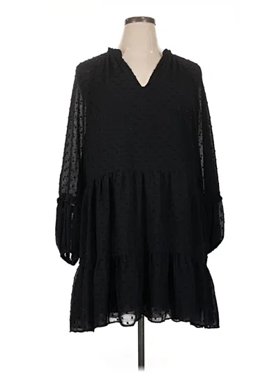 Pre-owned Cece Casual Dress In Black