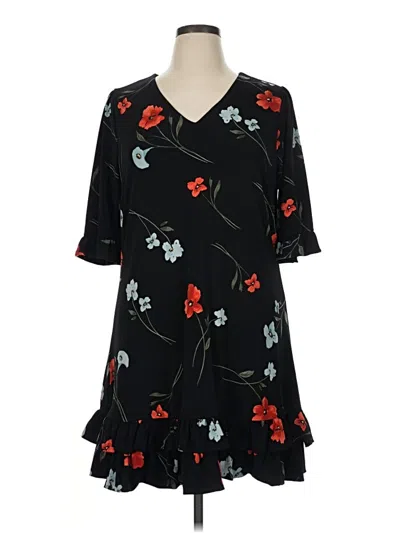 Pre-owned Cece Casual Dress In Black