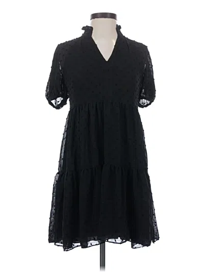Pre-owned Cece Casual Dress In Black