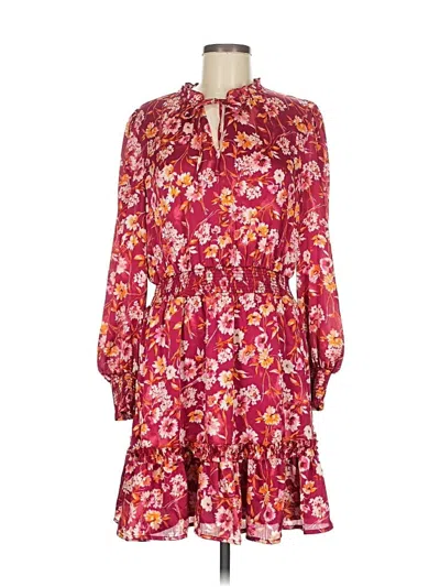 Pre-owned Cece Casual Dress In Burgundy