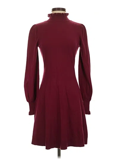 Pre-owned Cece Casual Dress In Burgundy
