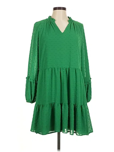 Pre-owned Cece Casual Dress In Green
