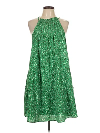 Pre-owned Cece Casual Dress In Green