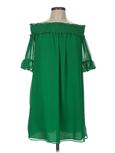 Pre-owned Cece Casual Dress In Green