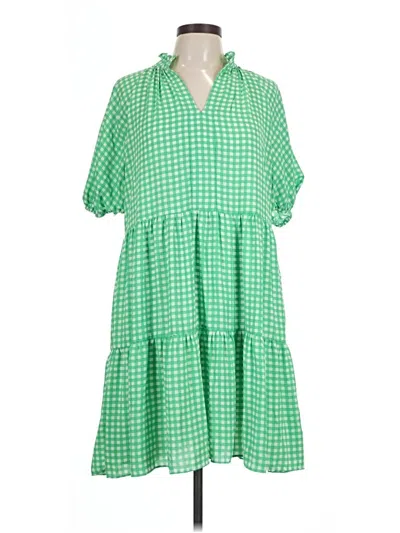 Pre-owned Cece Casual Dress In Green