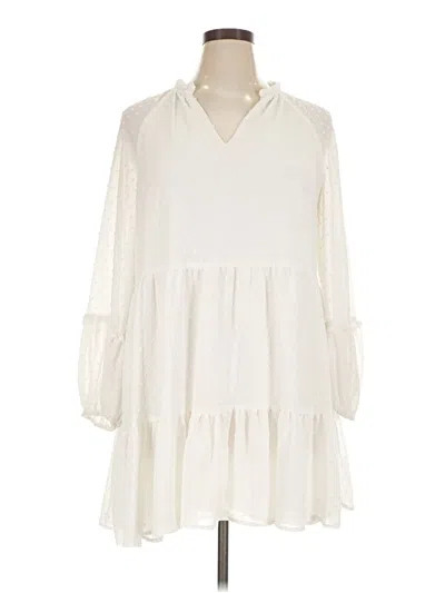 Pre-owned Cece Casual Dress In Ivory