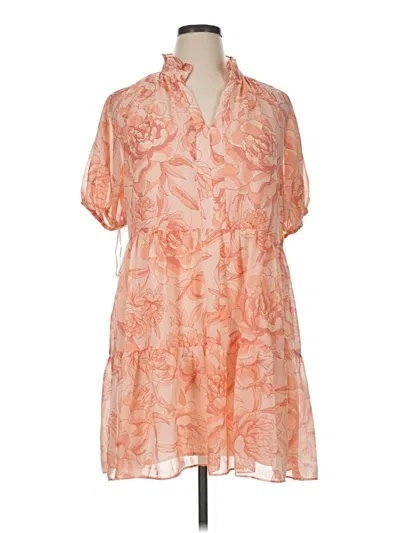 Cece Casual Dress In Orange