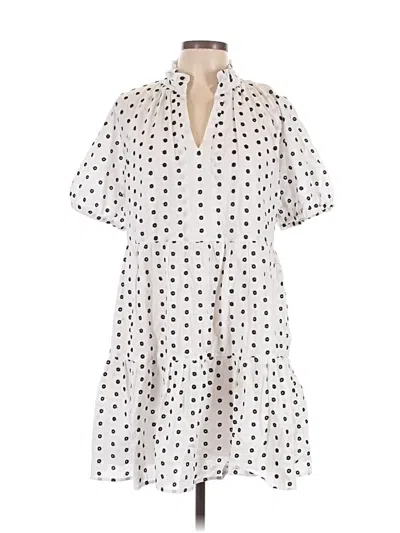 Pre-owned Cece Casual Dress In White