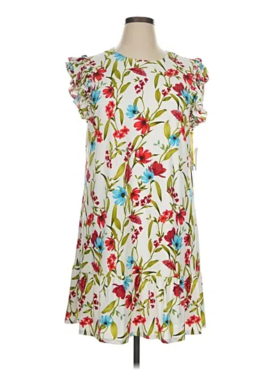Pre-owned Cece Casual Dress In White