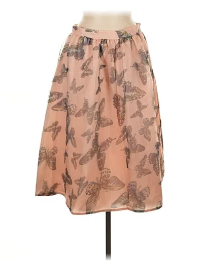 Pre-owned Cece Casual Skirt In Brown