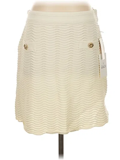 Cece Casual Skirt In White