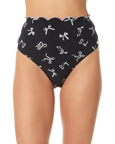 Cece Contrast Scallop Bottom In Black