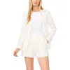 Cece Cotton Eyelet Blazer In White