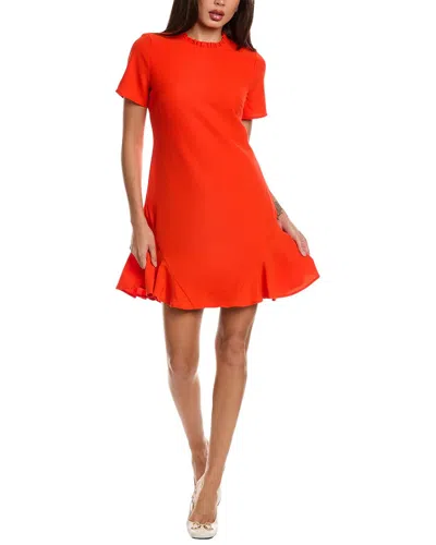 Cece Crepe Shift Dress In Red