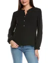 Cece Crewneck Blouse In Black