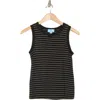 Cece Crewneck Knit Tank In Multi