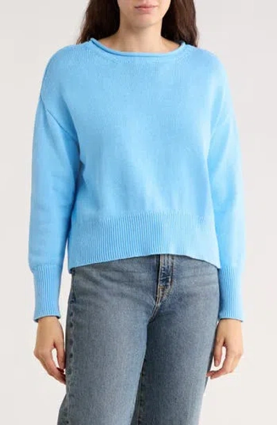 Cece Crewneck Sweater In Blue