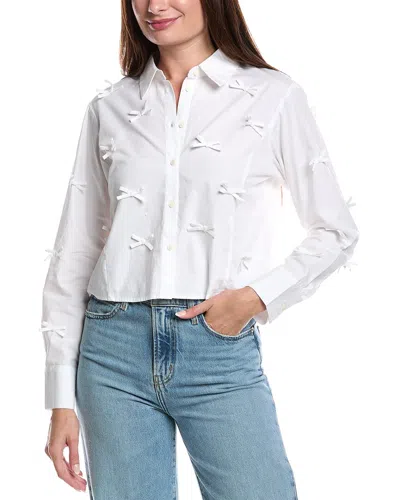 CECE CROPPED BUTTON-UP SHIRT