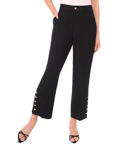 Cece Cropped Straight Leg Pants In Black