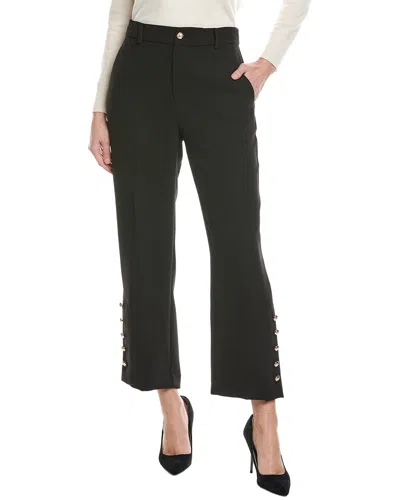 Cece Cropped Straight Leg Tailored Pant In Black
