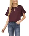 Cece Flutter Sleeve Top