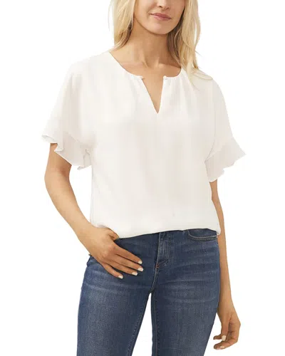 Cece Drop Shoulder Wide Neck Blouse