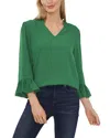 Cece Split Neck Blouse