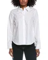 Cece Embellished Button Shirt In White