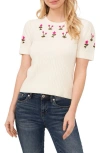 Cece Crew Neck Sweater In New Ivory