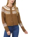 Cece Women's Fair Isle Long-sleeve Cardigan Sweater