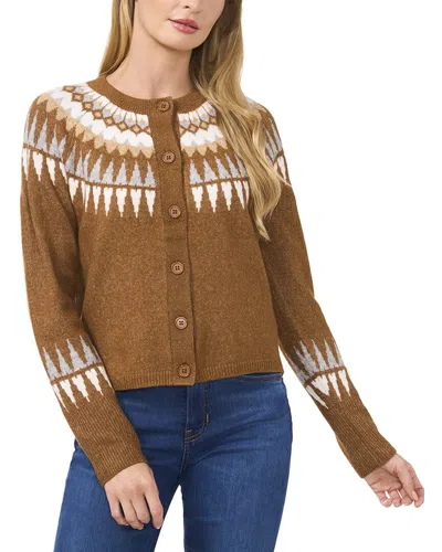 Cece Fairisle Cardigan In Multi