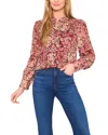 Cece Floral Blouse In Multi