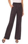 Cece Women's Patch Pocket And Topstitch Detail Pants In Black