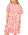 Shop Cece Fluted Skater Dress In New Ivory