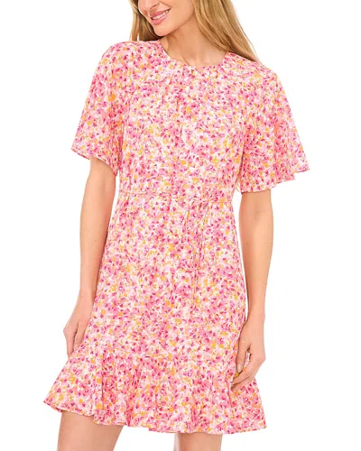 CECE CECE FLUTED SKATER DRESS