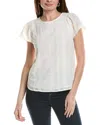 Cece Flutter Blouse In White