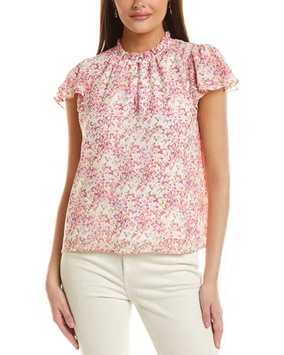 Cece Flutter Sleeve Blouse