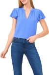 Cece Flutter Sleeve V-neck Top