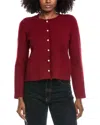 Cece Fringe Cardigan In Red