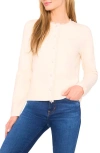 Cece Fringe Trim Cardigan In Pink