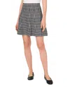 Cece Women's Gingham A-line Mini Skirt In Rich Black