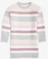 Cece Girls 7-16 Long-sleeved Striped Dress In Gray