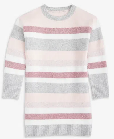 Cece Girls 7-16 Long-sleeved Striped Dress In Gray