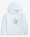 Cece Girls/bernard Chaus Inc Girls 7-16 Long-sleeve Sequin-star Hoodie In Blue