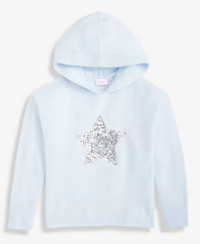 Cece Girls/bernard Chaus Inc Cece Girls Girls 4-8 Long-sleeve Sequin-star Hoodie In Blue