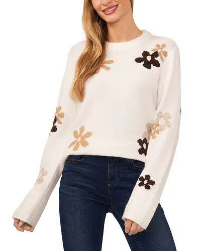 CECE CECE GROOVY FLOWER SWEATER