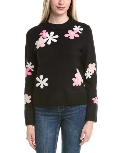 CECE GROOVY FLOWER SWEATER