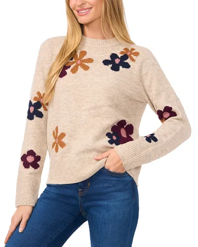 CECE CECE GROOVY FLOWER SWEATER